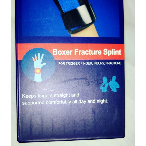 FEATOL Boxer Fracture Splint Hand Finger Brace for Pinky Finger, Hand M/L NEW - Picture 2 of 8